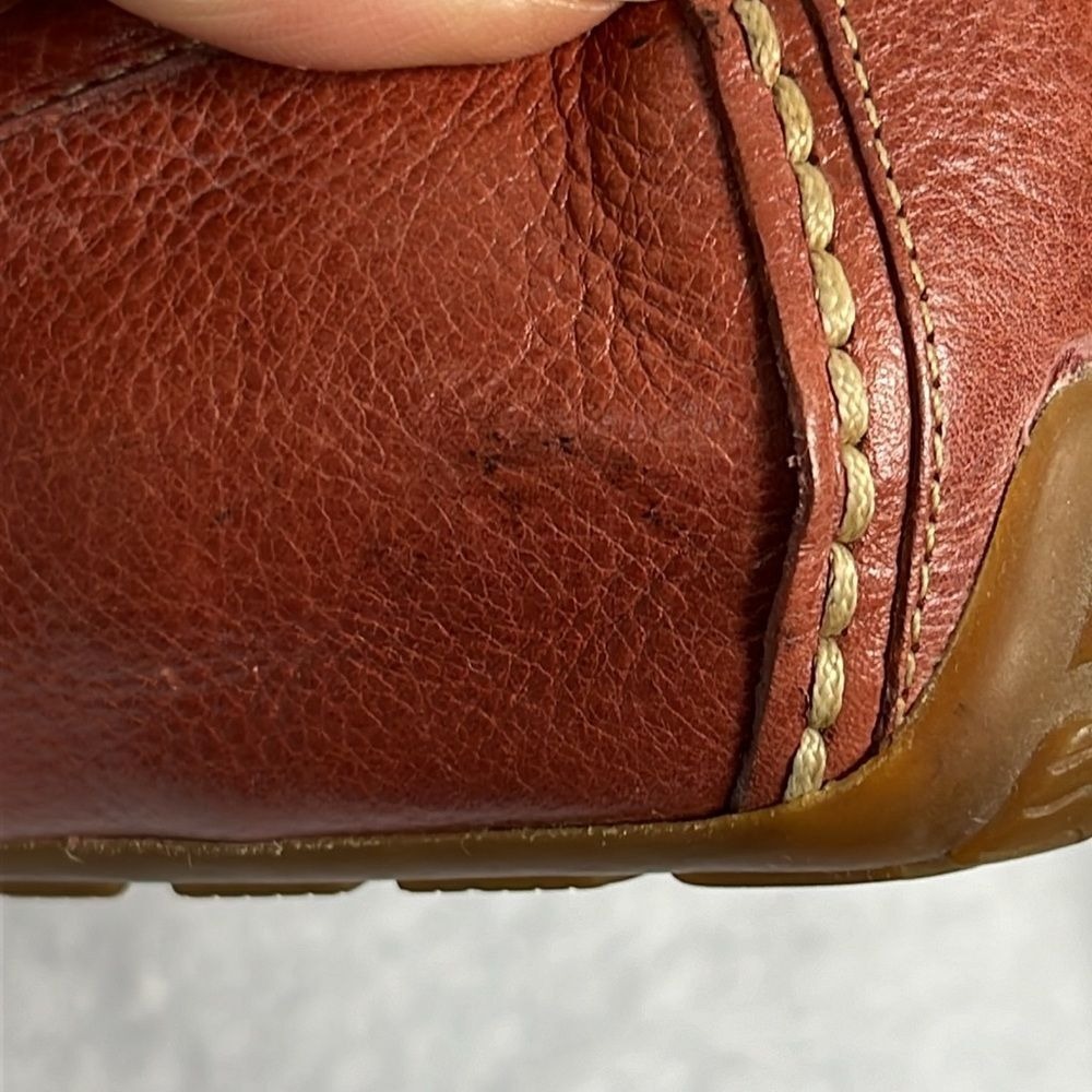 Abeo Bio System Marilee Leather Driving Loafer Shoes Womens‎ Size 7 Light Red - Picture 7 of 10